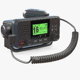 VHF Marine Base Radio Station 3D model